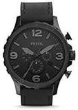 Fossil Nate Analog Black Dial Unisex's Watch JR1354