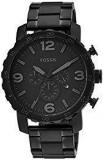 Fossil Nate Chronograph Black Dial Men's Watch JR1401I