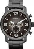 Fossil Nate Chronograph Grey Dial Men's Watch JR1437