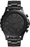 Fossil Q Nate Hybrid Black IP Stainless Steel Smartwatch