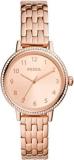 Fossil Reid Analog Rose Gold Dial Women's Watch BQ3656