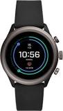 Fossil Sport 43mm, Black Unisex Metal And Silicone Touchscreen Smartwatch With AMOLED Screen, Heart Rate, GPS, NFC, Music Storage And Smartphone Notifications FTW4019