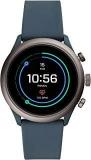 Fossil Sport 43mm, Smokey Blue Unisex Metal And Silicone Touchscreen Smartwatch With AMOLED Screen, Heart Rate, GPS, NFC, Music Storage And Smartphone Notifications FTW4021