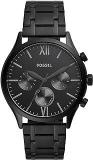 Fossil Stainless Steel Fenmore Analog Black Dial Men's Watch Bq2365