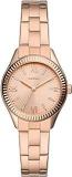 Fossil Stainless Steel Rye Analog Rose Gold Dial Women Watch Bq3639, Bandcolor Rose Gold