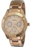 Fossil Stella Analog Rose Gold Dial Women's Watch ES2859