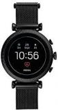 Fossil Women's Gen 4 Sloan HR Stainless Steel Touchscreen Smartwatch With Heart Rate, GPS, NFC, And Smartphone Notifications Black Stainless Steel Mesh