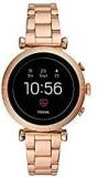 Fossil Women's Gen 4 Sloane HR Heart Rate Stainless Steel Touchscreen Smartwatch, Color: Rose Gold FTW6040