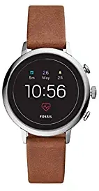 Fossil Women's Gen 4 Venture HR Heart Rate Stainless Steel Touchscreen Smartwatch, Color: Silver Model: FTW6014