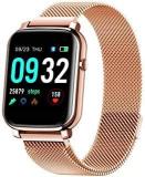 French Connection F1 Color : Rose Gold Touch Screen Unisex Metal Case Smartwatch With Heart Rate & Blood Pressure Monitoring, Upto 14 Days Active Battery Life And Metal Strap