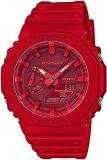 G Shock Men Red Dial Analog Digital GA 2100 4ADR G988