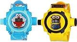 Generic B 4 Baby Digital 24 Images Cartoon Projector Watch For Kids, Unisex Toy. Also Used As Birthday Return Gift Pack Of 2 Minions & DOREMON