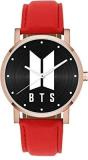 Generic BTS 0 42 Red Strap Premium Rosegold Unisex Watch