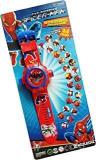 Generic Digital 24 Images Spiderman Projector Watch for Kids Unisex, Assorted Design