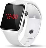 Generic Zaha Generation Digital Square LED Watch For Kids White