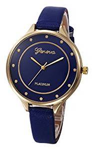 Geneva Platinum Analog Blue Dial Women & Girls Watch GP 315