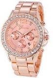 Geneva Platinum Analogue Rose Gold Dial Women's Watch 265