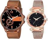 Goldenize Fashion Branded Stylish Unisex Watch For Boy's & Girl's Wrist Watch For Men & Women Couple Gift Watch | Combo Of 2