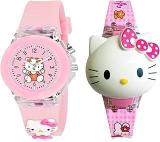 GOLDENIZE FASHION Stylish Kids Digital Date And Time Disco Light Music LED Display 3D Cartoon Watch For Kids Unisex Digital Watch For Baby Boys & Girls Kids | Pack Of 2