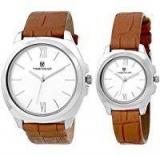 H Timewear Analog Silver Dial Couple Watch 907SDTCOUPLE