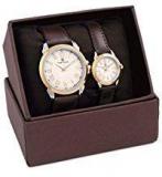 H Timewear Analogue Beige Dial Unisex Watch 901WDTCOUPLE