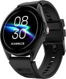 Hammer Cyclone 1.39 inch Round Dial Smart Watch with Calling Function, High Refresh Rate, Multi Sports Modes, Spo2, HR, Voice Assistant Midnight Black