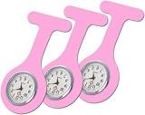 HAULMAX HM Clinical Fob Watch For Nurses, Doctors & Medical Professionals, Analog, Unisex With Clip On Brooch Pin, Pack Of 3