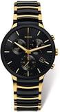 Hazaar Watch Unisex Watches Centrix Chronograph Ceramic Gold Watch Black Dial, R30134162