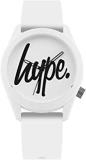 Hype Analog White Dial Unisex's Watch HYU001W