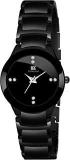 IIK COLLECTION Analogue Round Formal Studded Dial With Bracelet Strap Women's Wrist Watch Black