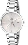 IIK COLLECTION Round Dial Stainless Steel Bracelet Chain Analogue Day & Date Functioning Watch For Women And Girls