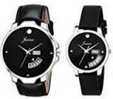 Jainx Black Analog Watch For Couple JC454