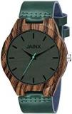 JAINX Wooden Round Dial Analogue Watch For Unisex