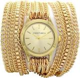 Joker & Witch Gold Chain Party Chic Gold Dial Analogue Watch For Women Girls And Ladies