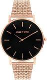 Joker & Witch Nebula Black Big Dial Rosegold Analog Watch For Women