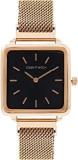 Joker & Witch Vintage Square Black Dial Rosegold Magnetic Watch For Women