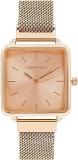 Joker & Witch Vintage Square Dial Rosegold Magnetic Watch For Women