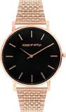 Joker & Witch Women's Nebula Black Dial Analog Watch Rose Gold