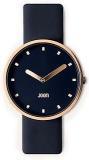 JOON Wrist Watch Midnight Royale Rose Gold Bezel With Midnight Blue Dial And Midnight Blue, Vegan Leather Strap, Japanese Quartz Movement, Unisex Urban Watch