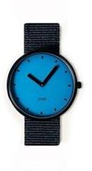 JOON Wrist Watch Orca Black Bezel with Ocean Blue Dial and Raven Black Nylon Strap, Japanese Quartz Movement, Unisex Urban Watch