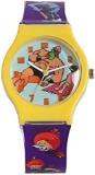 Kool Kidz Chacha Chaudhary Yellow Analogue Multicolour Dial Unisex Wrist Watch KK 3001 YL