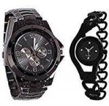 Krupa Enterprise Analogue Black Dial Mens And Womens Watches 55589