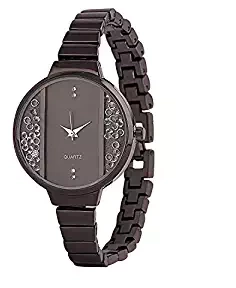 Krupa Enterprise Latest Stylish Trendy Analog Black Dial Women's/Girl's Watch