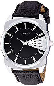 Laurels Analog Black Dial Men's Watch Lo Inc 202