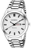 Laurels Analog White Dial Men's Watch Lmw Inc III 010707