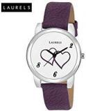 Laurels February White Dial Analog Wrist Watch For Women