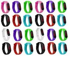 LEMONADE Lemonade Silicone Unisex Slim Digital LED Pack of 25 Boy's and Girl's Bracelet Band Watch Best Return Gift for Kids