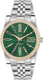 LOUIS DEVIN Stainless Steel Chain Analog Wrist Watch For Men Silver/Green/Blue/Black Dial | LD CP059