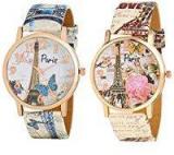 Maan International Analogue Multicolor Dial Girl's Combo Of 2 Watch Combo3