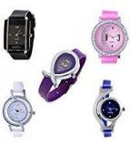 Maan International Analogue Multicolor Dial Women's Combo Of 5 Watch M Horsh 5 Combo'